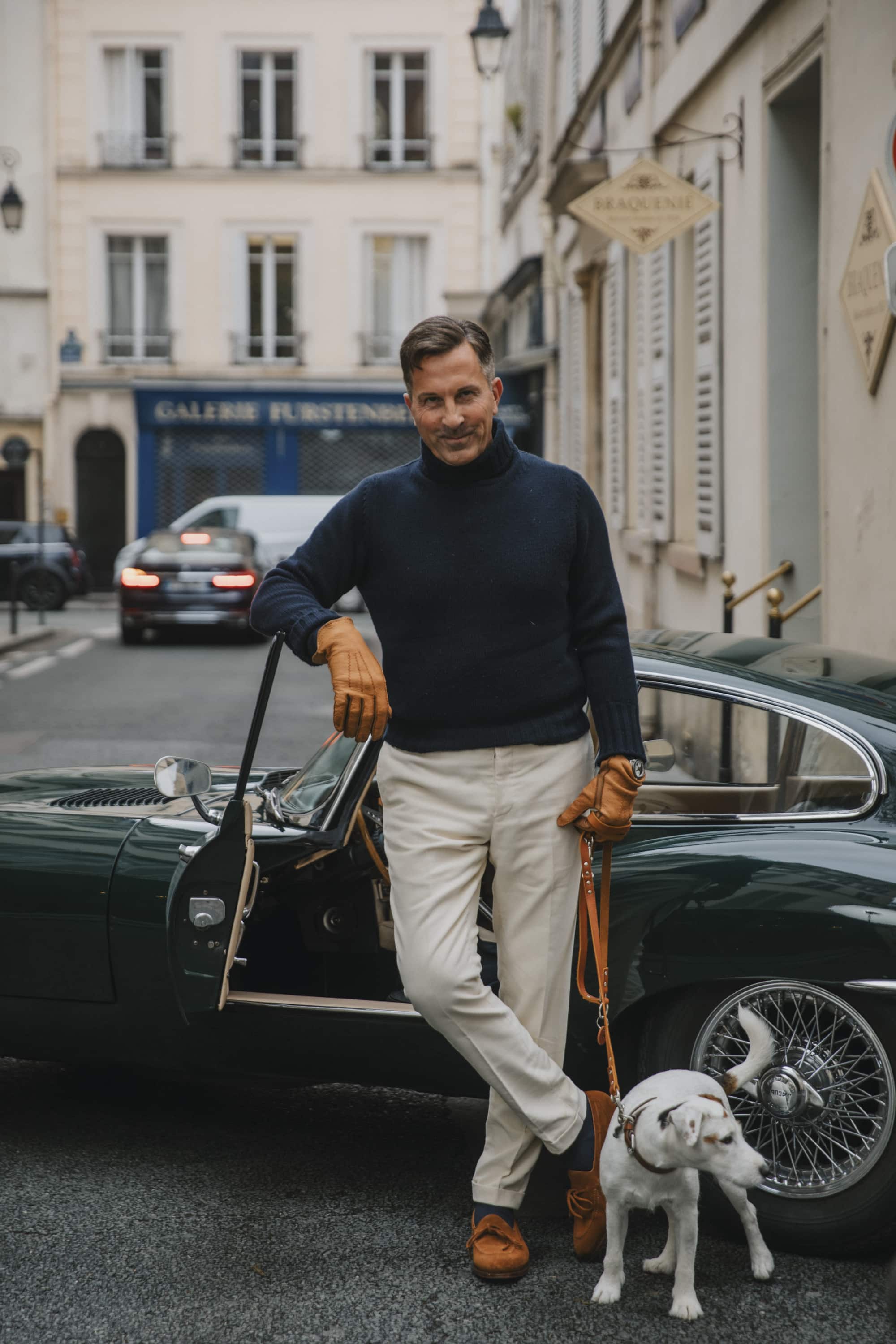 AK MC Maglione a collo alto in puro cashmere navy Alexander