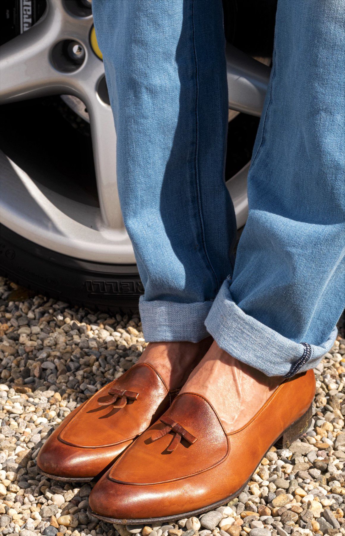 AK MC Handmade Belgian Loafers in Caramel Calf Leather Alexander
