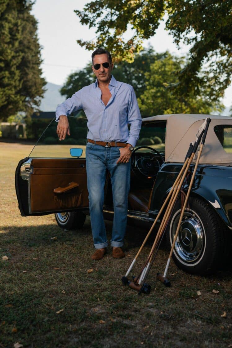 AK MC Blaue Baumwolle Avvocato Jeans