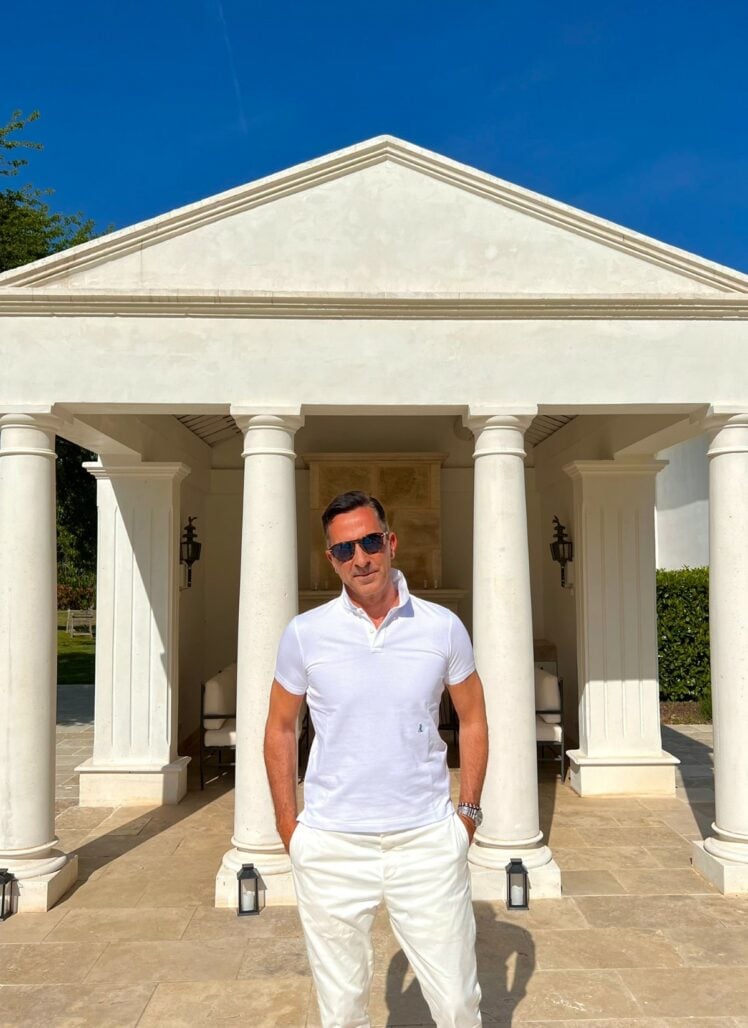 Polo blanc à manches courtes AK MC