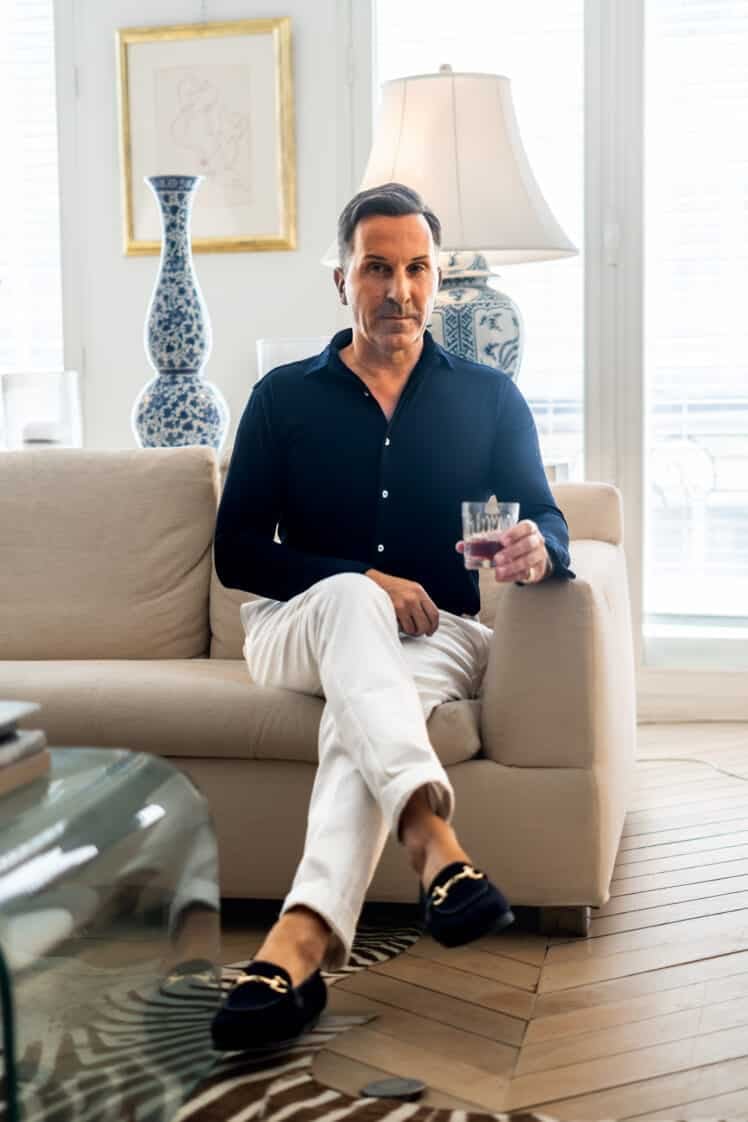 Polo en coton piqué boutonné AK MC marine