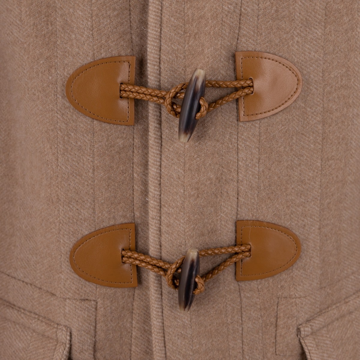AK MC Men's Contemporary Duffel Coat in Caramel Camel Hair