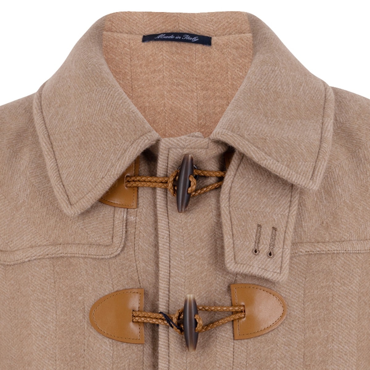 AK MC Men's Contemporary Duffel Coat in Caramel Camel Hair