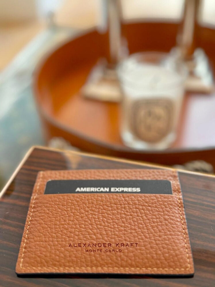 Porte-cartes en cuir grainé AK MC