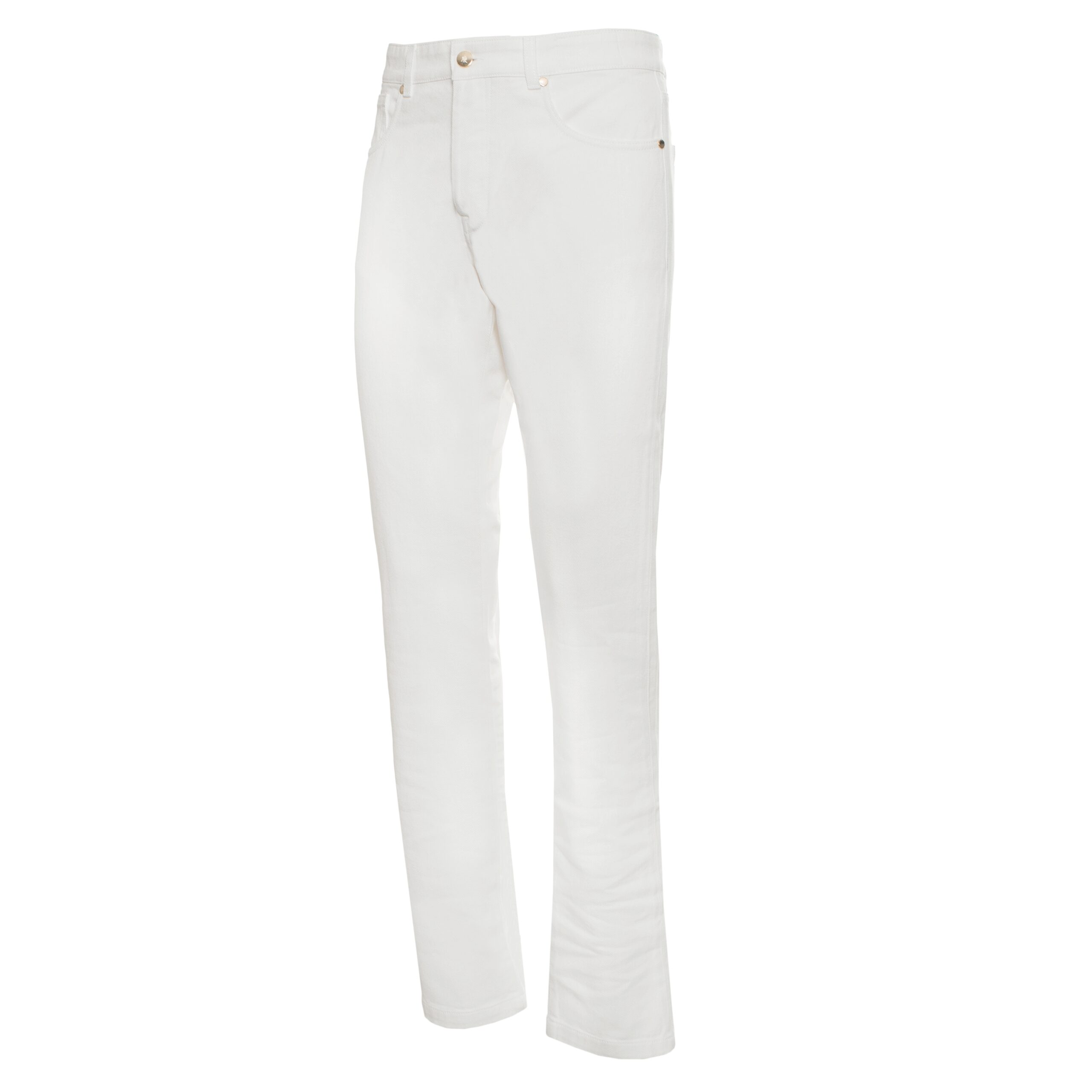 AKMC White Drill Cotton Jeans - Alexander Kraft Monte Carlo