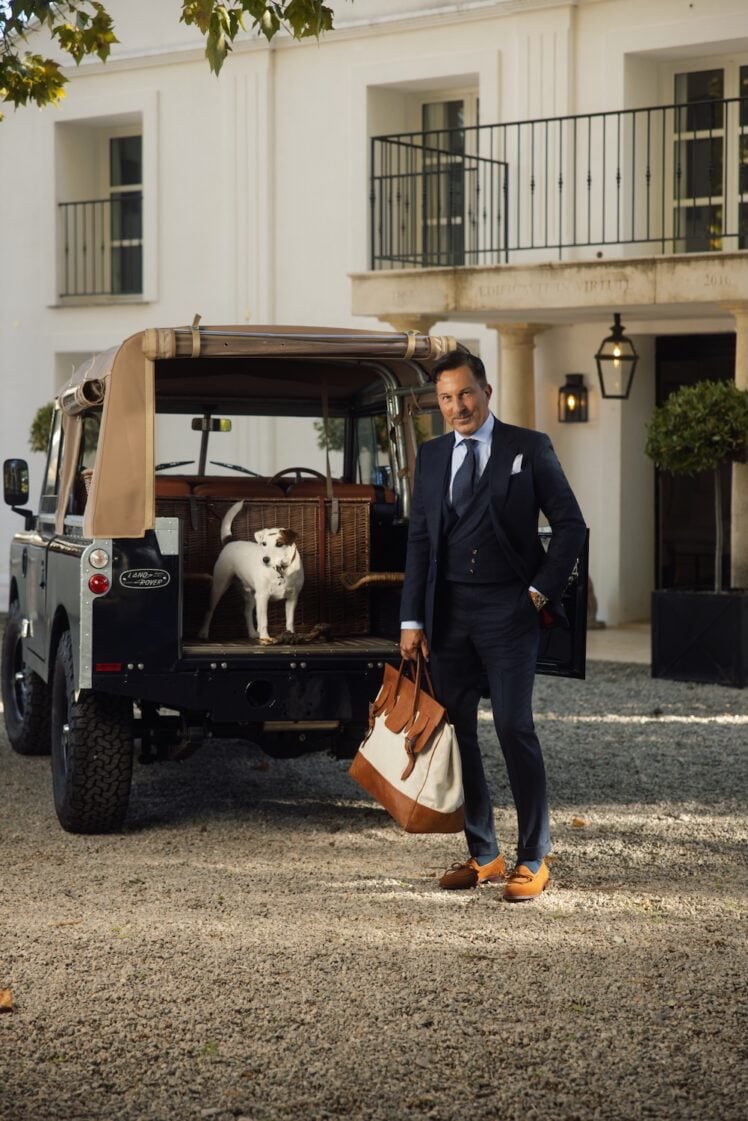 AK MC Navy Super 130s Wool SB Jacket