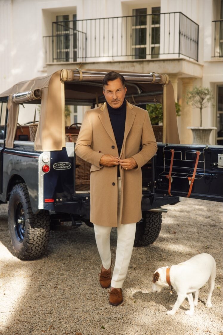 AK MC Covert Coat In Pure Cashmere