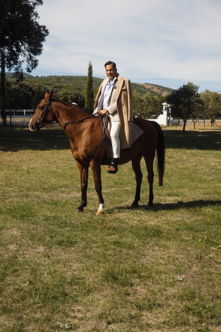 AK MC camel wool/cashmere Bridge coat