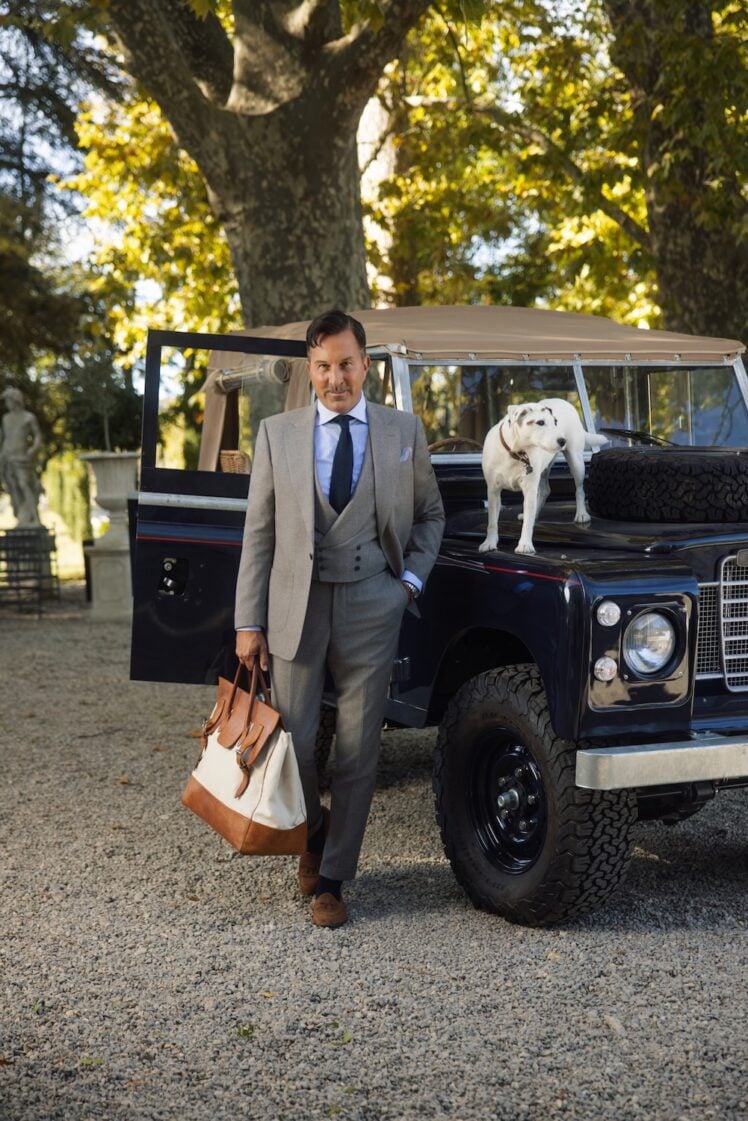 AK MC Grey Super 130s Wool Trouser