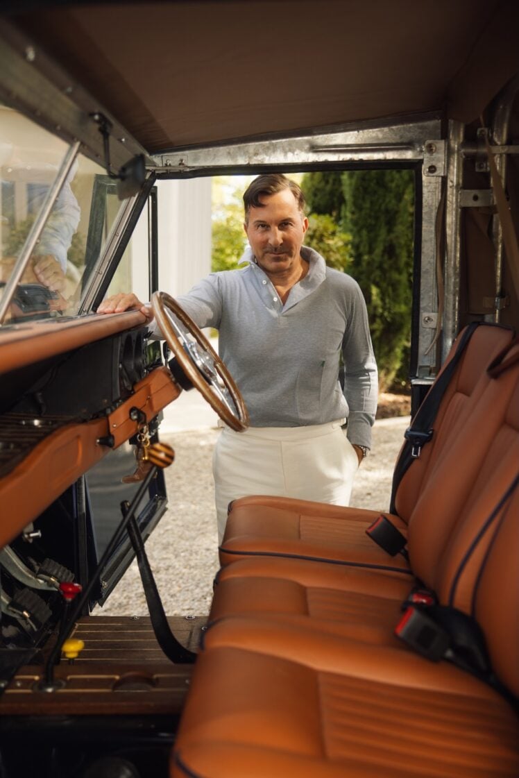 AK MC Grey Lightweight Cotton Long-Sleeved Sports Polo Shirt